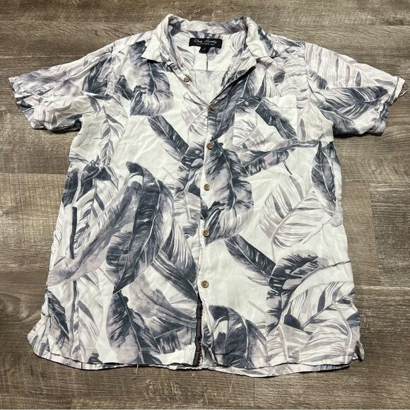 Dirty Laundry Hawaiian Button Front Shirt Size Large - Picture 1 of 8